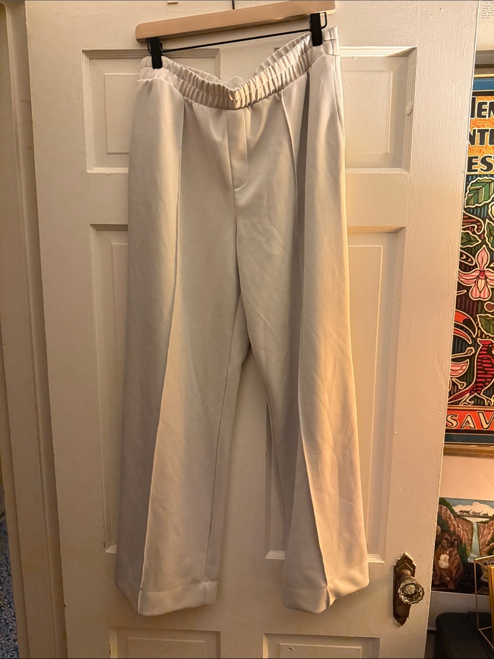 a new day Cream Elastic-Waist women’s nylon Pants